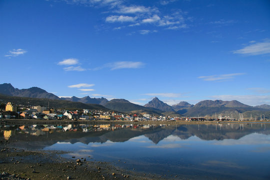 City of Ushuaia in Tierra del Fuego, Argentina