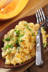 Pumpkin risotto