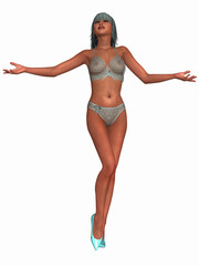 Beauty girl with sexy lingerie