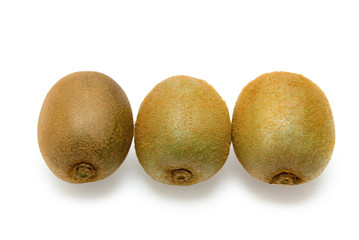 Kiwi group isolated on the white background