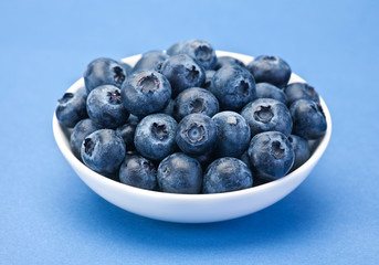 Blueberry berry closeup