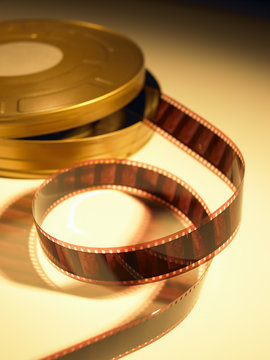 The movie. Filmstrip coming out of his can