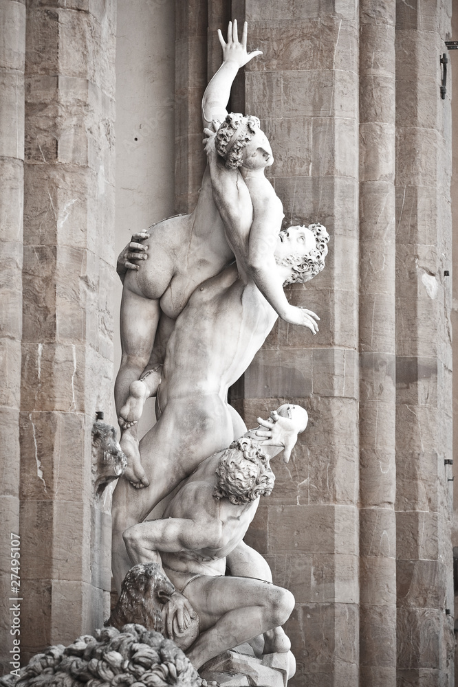 Wall mural sculpture, florence