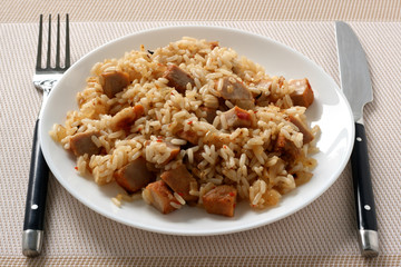 fried rice with pork