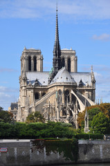 Fototapeta na wymiar Notre Dame de Paris na Ile de la Cité