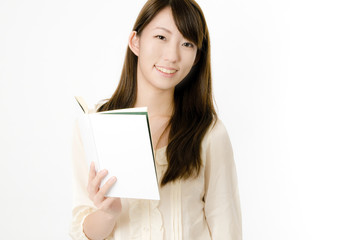 Fototapeta premium 本を読む女性