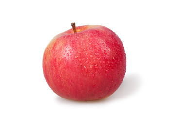 red apple isolated on the white