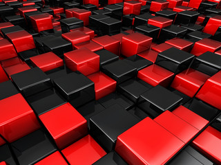 abstract cubes background