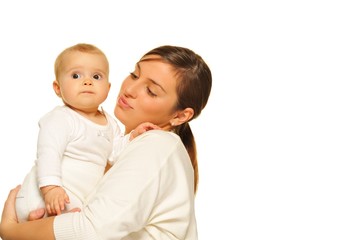 Mother with her adorable baby