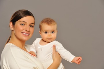 Mother with her adorable baby