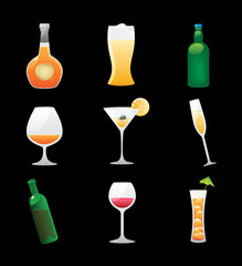 Icons for drinks