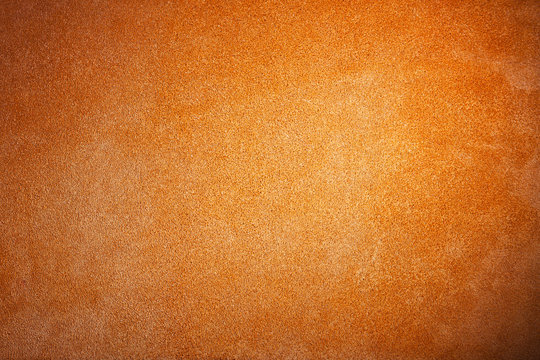Suede Orange Leather Texture Background