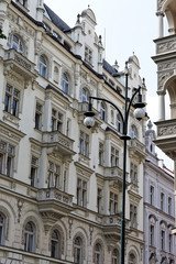 Fototapeta na wymiar Prag, schön renovierte Häuser n der Altstadt