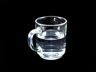 Стеклянная кружка с водой
