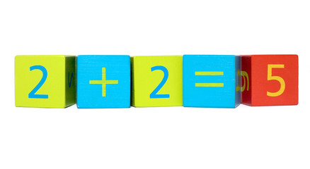 Early Learning - Building Blocks Showing Incorrect Maths Sum