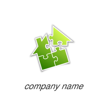 logo maison verte puzzle v2