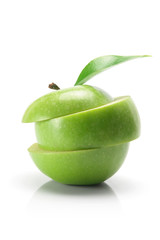 Sliced Granny Smith Apple