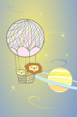 Balloon Lions in Space