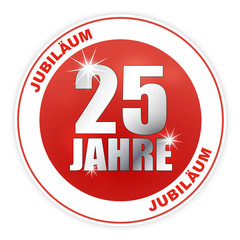 Button - Jubiläum Geburtstag Jahrestag Firmenjubiläum 25