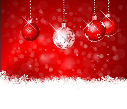 christmas background red