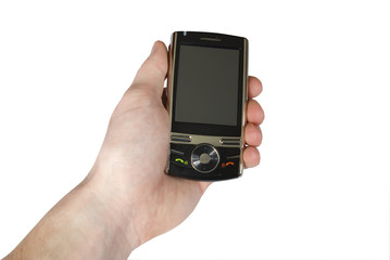 hands with smartphone