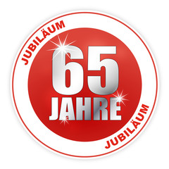 Button - Jubiläum Geburtstag Jahrestag Firmenjubiläum 65