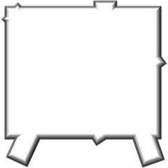 abstrakte weiße Form