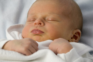 Joshua Kailas Hudson, Newborn Baby Boy Sleeping