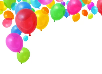 Fotobehang Kleurrijke ballonnen © Anterovium