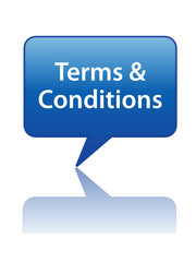 TERMS & CONDITIONS Speech Bubble (legal use and contract button)