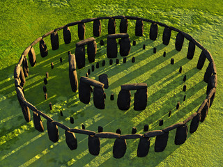 Overhead view of Stonehenge