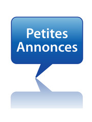 Icône Bulle "PETITES ANNONCES" (vente achat en ligne bouton web)