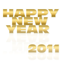 Happy new year 2011 label