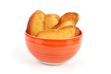 Bowl with crackers