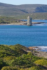 Naklejka premium cote du cap corse (tout de santa maria)