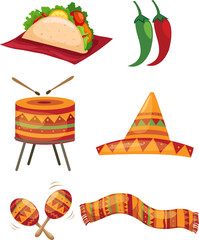 Set of mexican