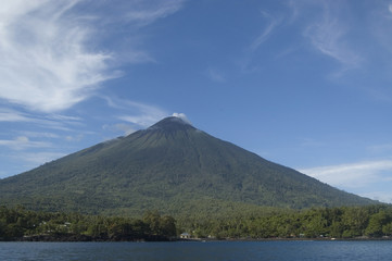 gamalama volcano in ternate