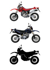 vector illustrations of motorcycle