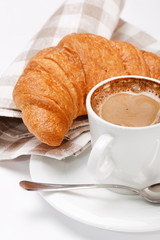 coffee and croissant