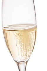 A glass of champagne