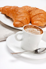 coffee and croissant