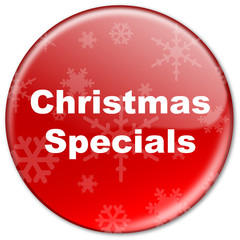 CHRISTMAS SPECIALS Button (xmas shopping sale offers deals red)