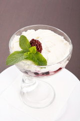 dessert with berries