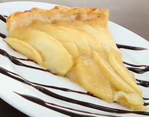 dessert, tarte aux pommes