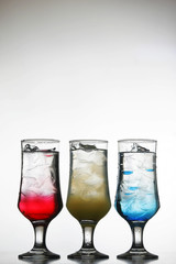 Colored cocktails