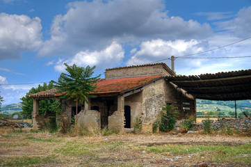 Plakat Farmhouse. Assisi. Umbria.
