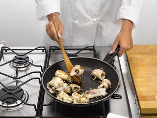 poêler les involtini
