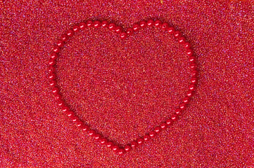 heart of the red beads