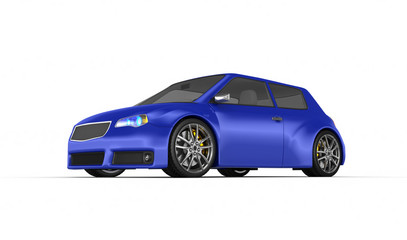 Obraz na płótnie Canvas Sports car - 3d render.