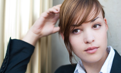 entspannte Gesch&auml;ftsfrau